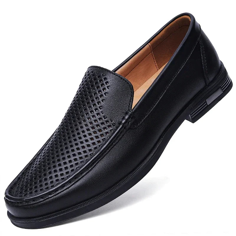 Male Comfy Walking Shoe Genuine Leather Slip on Mens Loafers New Trend Casual Shoes Men Designer Moccasins Hot Sale Drive Shoes
