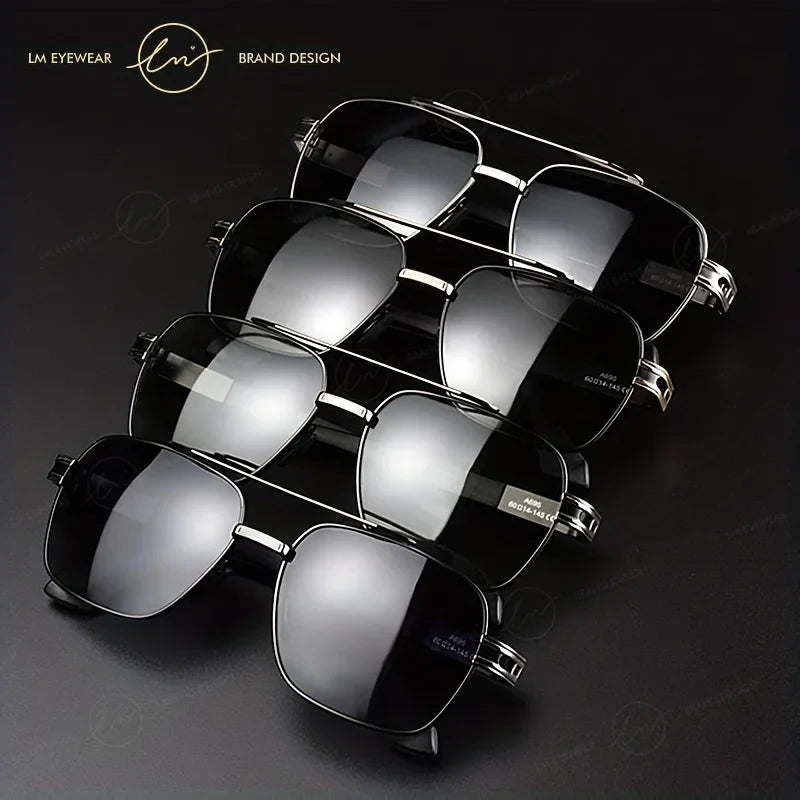 Design Square Polarized Sunglasses Man Photochromic Sun Glasses Woman Anti-glare Driving Goggles Oculos zonnebril heren