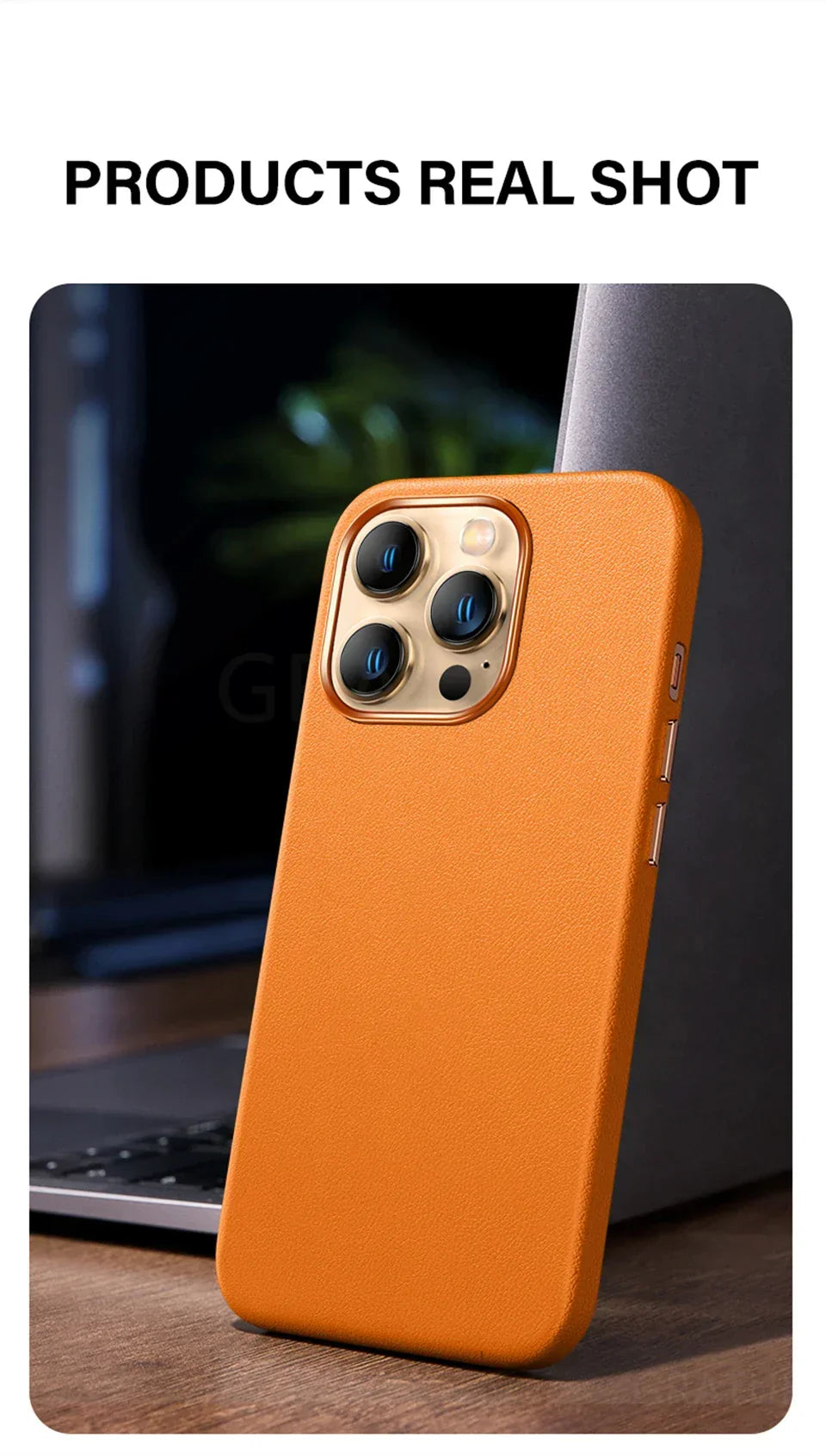 Original For Magsafe Animation Leather Case For iPhone 13 Mini 14 15 16 Pro Max Plus Magnetic Wireless Charging Shockproof Cover