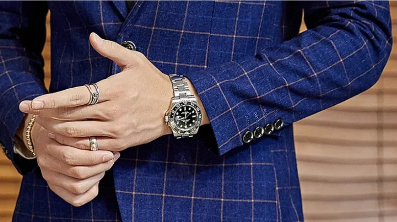 2025 Suit (Blazer+ Pants) Men's Boutique Fashion, Business Gentleman, Slim Fit, Outdoor Wedding, Plaid Trend, Banquet Suit