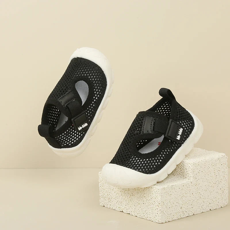 Toddler Girls Mesh Breathable Summer Sandals Non-Skid Baby Shoes 0-3Y Unisex Kids lightweight First Shoes-Suit for Fat feet