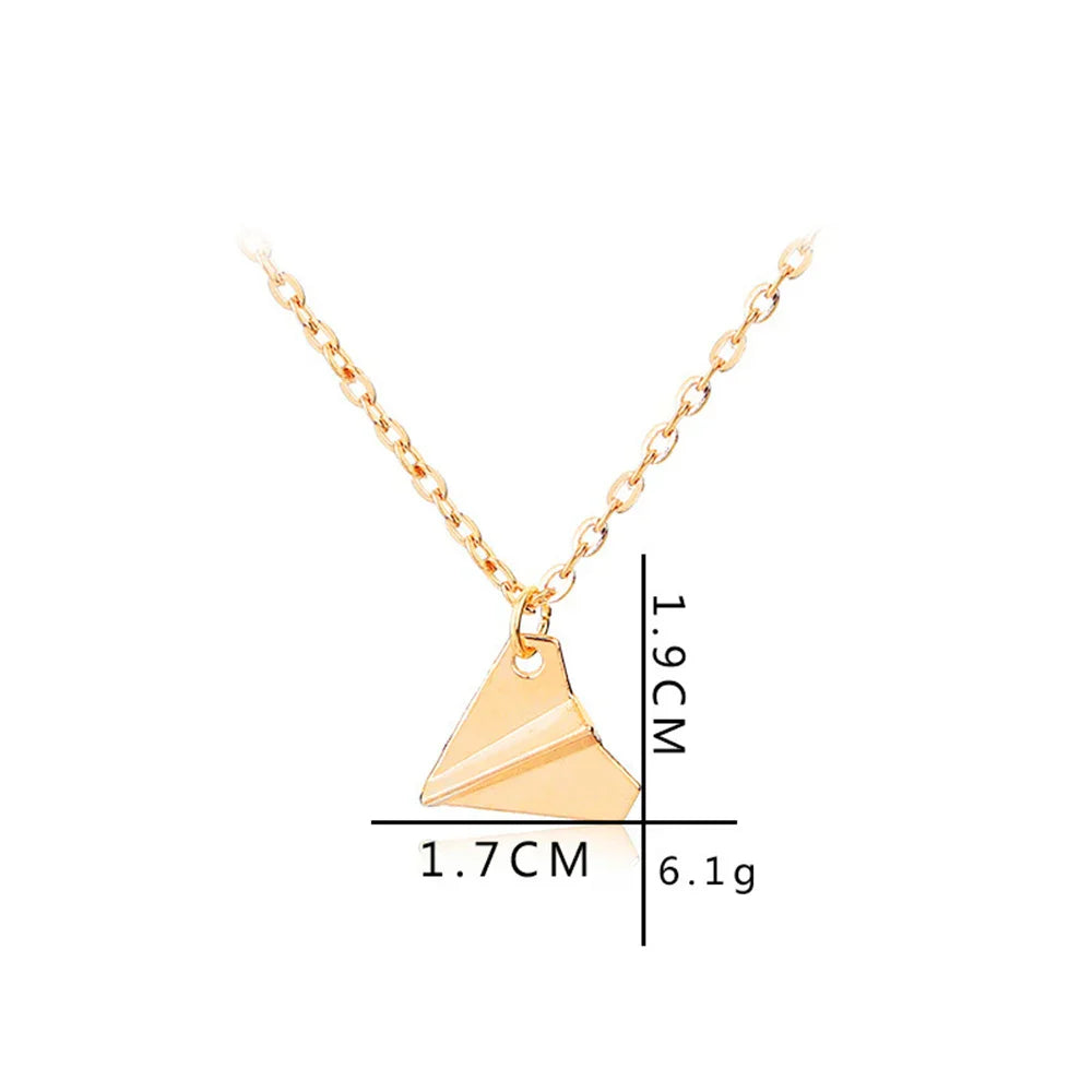 Hot Paper Airplane Pendant Necklace Classic Hot Band One and Direction Periphery Necklace Souvenir Jewelry for Fans Supporters