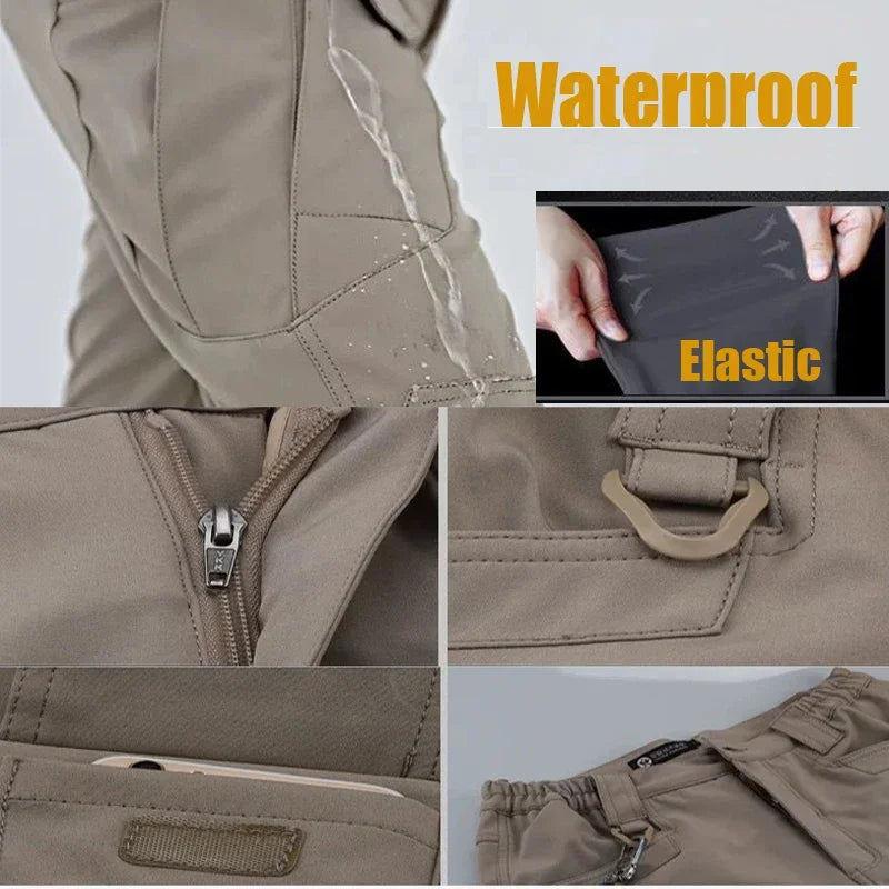Men's Tactical Pants Elastic Cargo Trousers Casual New Autumn Waterproof Outdoor Hiking Multi-pocket Wear-resistant Cargo Pant