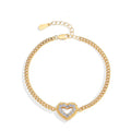 2024 Luxury Bracelets D VVS1 Moissanite Diamond 0.42 CTW for Women Heart Shape S925 Sterling Silver Birthday Party Gift