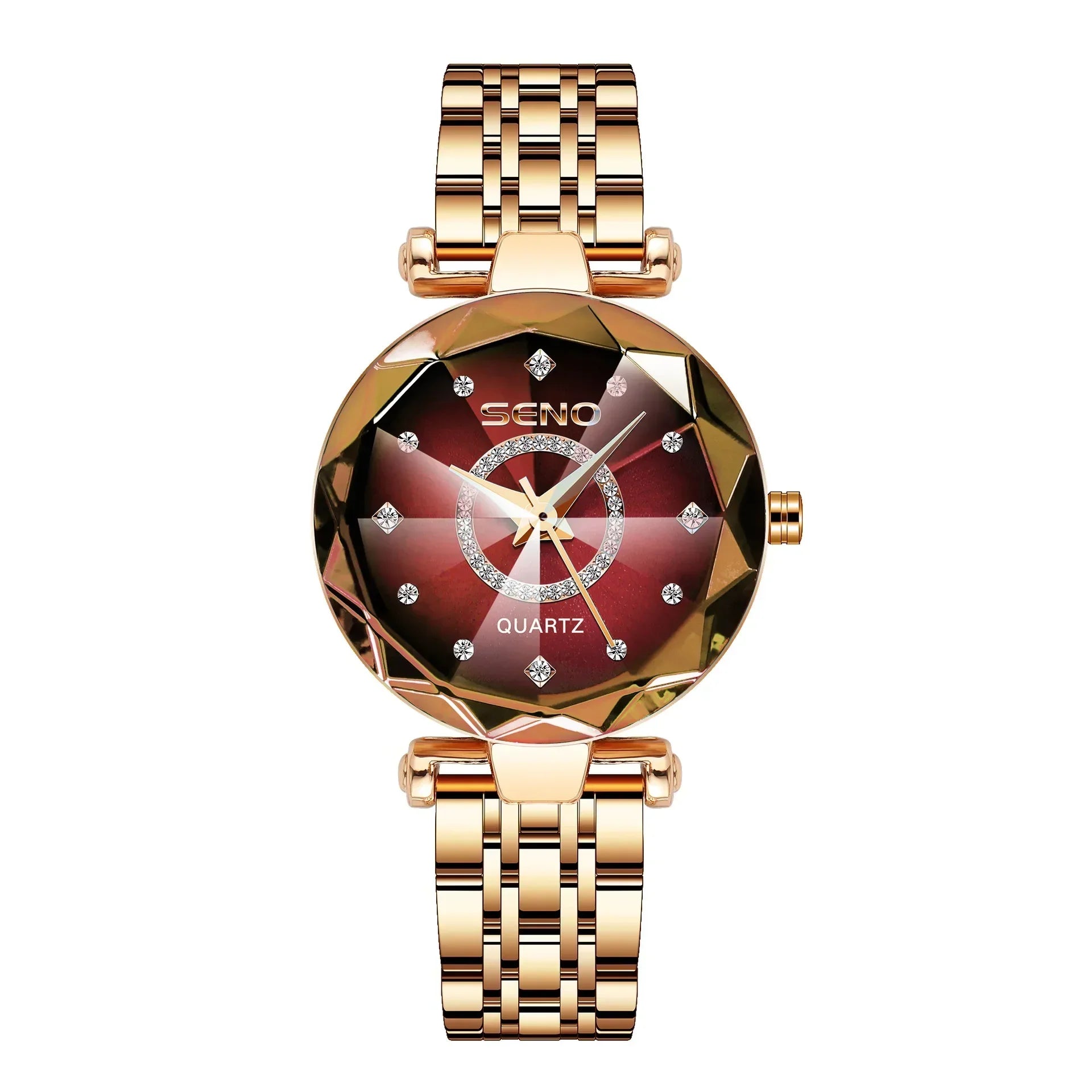 Ocean Star Women Crystal Watch 2025 Top Brand Luxury Rose Gold Women Bracelet Watch For Ladies Wrist Watch Relogio Feminino