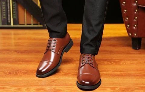 Round Toe Lace Up Business Social Shoe for Men Casual High Quality Fashion 2025 Style New Spring Autumn Dress Loafers Shoes Man