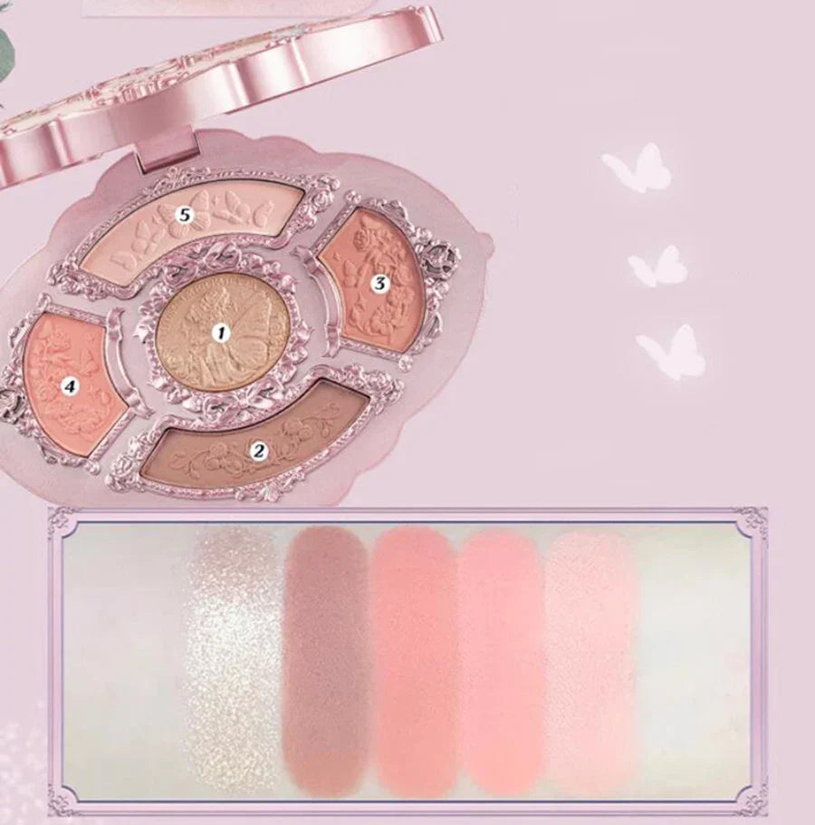 All In One Makeup Set Gift Box Garden Cushion Cream Foundation Matte Blush Long Lasting Velvet Lip Cream With Bag