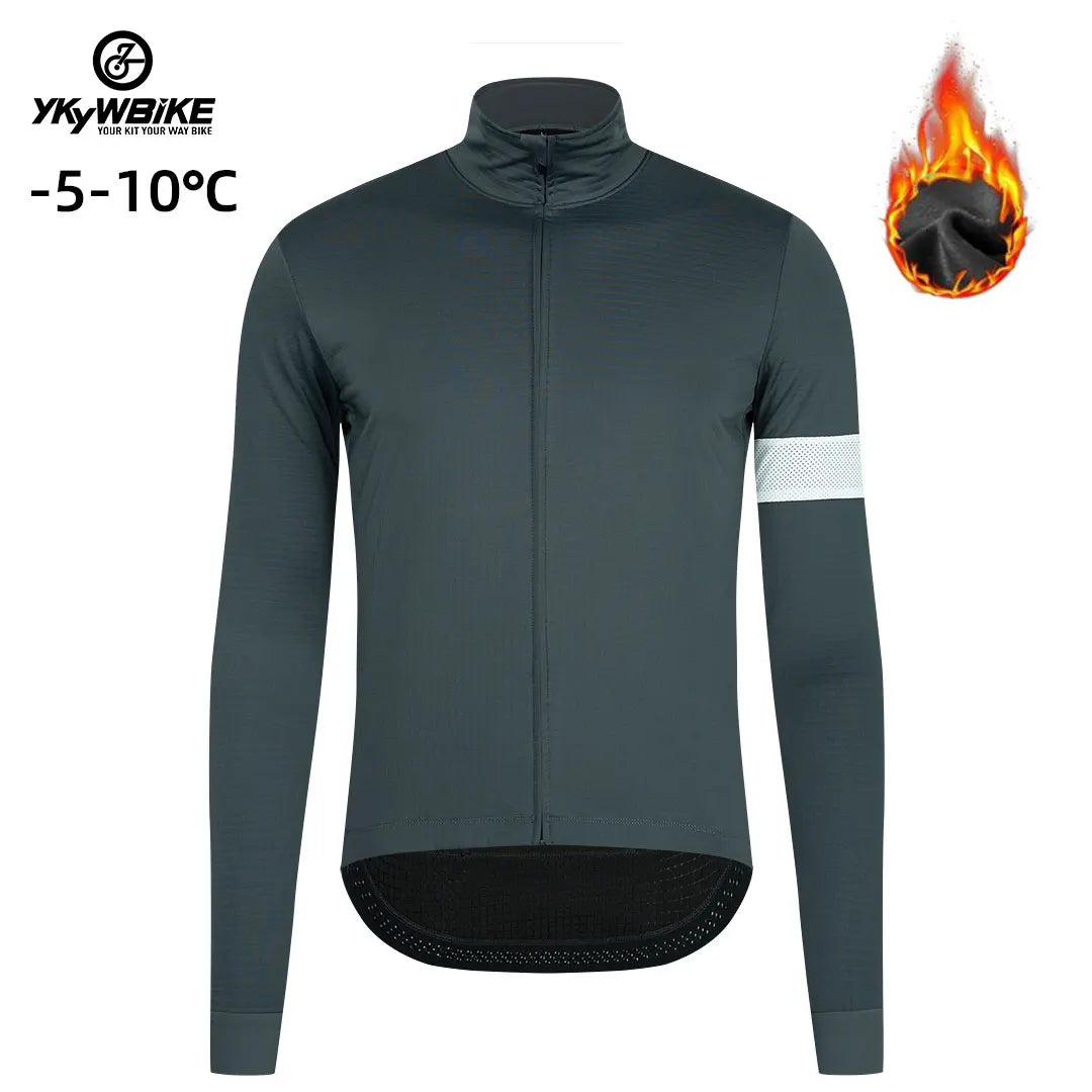 Winter Cycling Jacket Outdoor Warm Fleece Coat Thermal Bike Jacket Mtb Bicycle Jersey Weatherproof Windbreaker 5 color