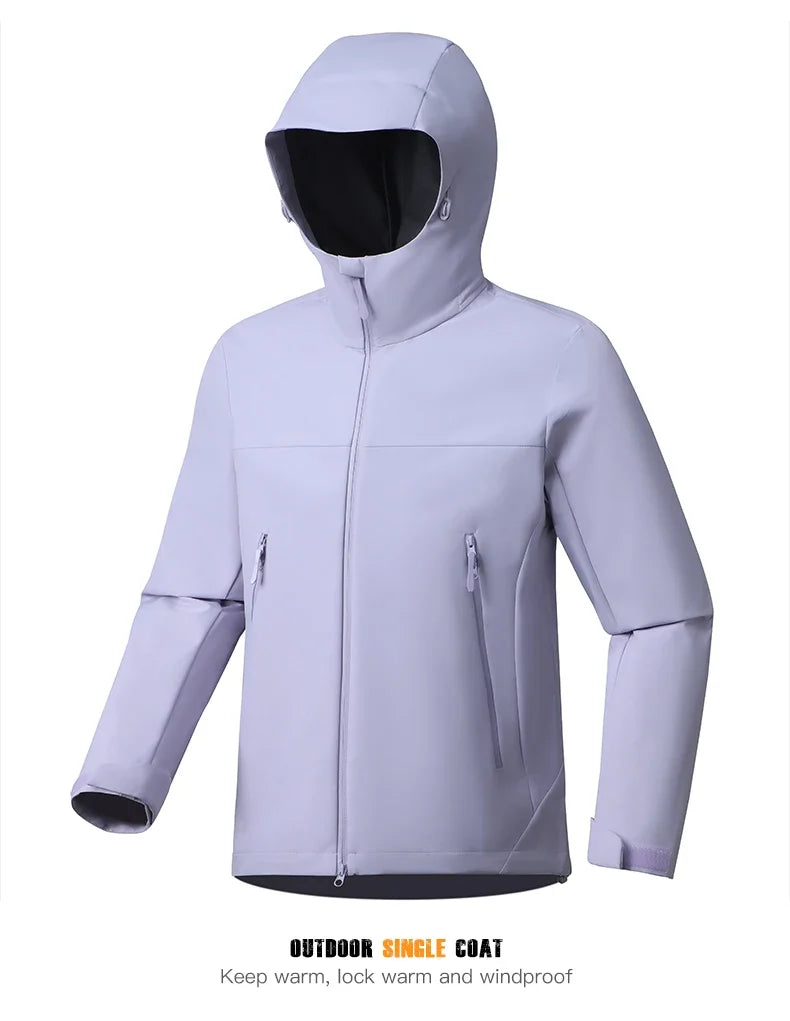 Men's Women's Waterproof Windbreaker Hiking Trekking Jackets Unisex Outdoor Sporty Rain Coat Windproof Climbing Clothes
