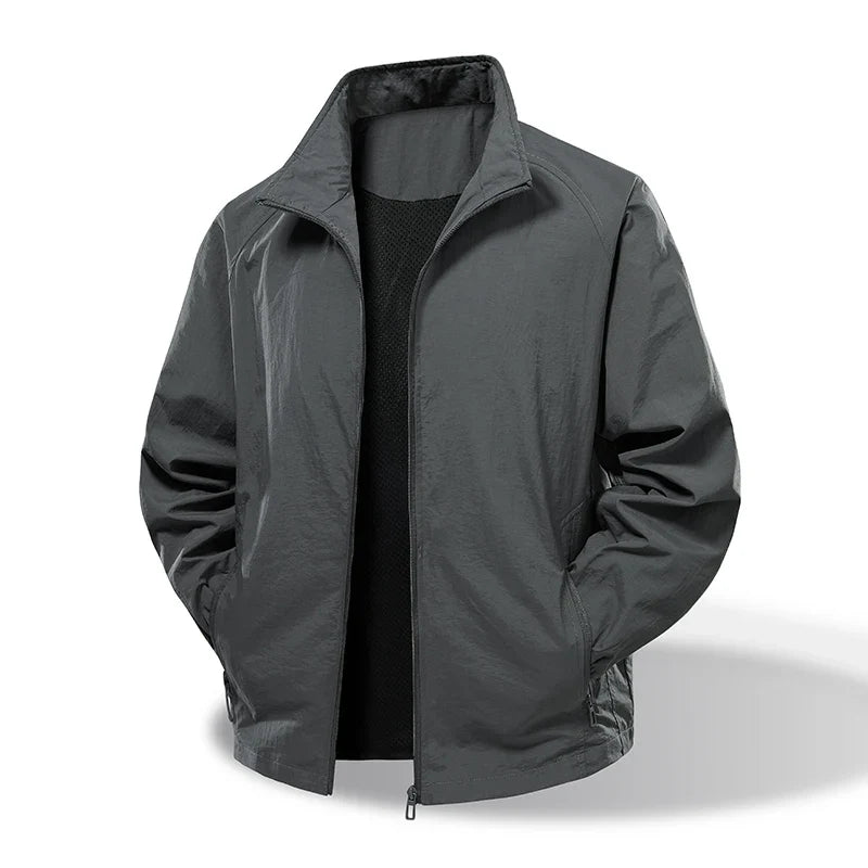 Spring and Autumn new workwear jacket men's elastic waterproof outdoor assault jacket stand collar jacket nylon windbreaker high