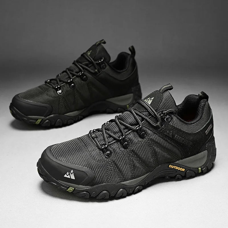 Non-slip Men Hiking Shoes Breathable Outdoor Wear Resistant Splashproof Climbing Men Sneaker Tourism Mountain Shoes