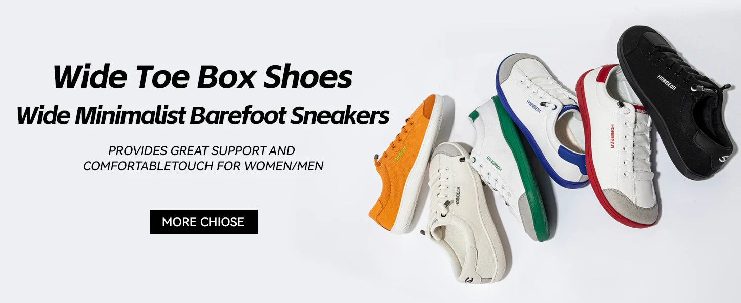 Womens Mens Barefoot Shoes | Zero Drop | Wide Toe Casual Canvas Sneakers Minimalist Walking Shoes
