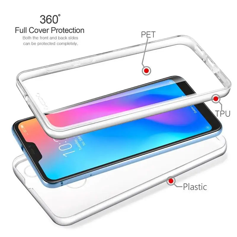 360 Full Body Silicone Plastic Case For Huawei P30 P40 P20 Lite Mate 10 Lite Mate 20 Pro P Smart 2019 2020 2021 Honor 8X Cover