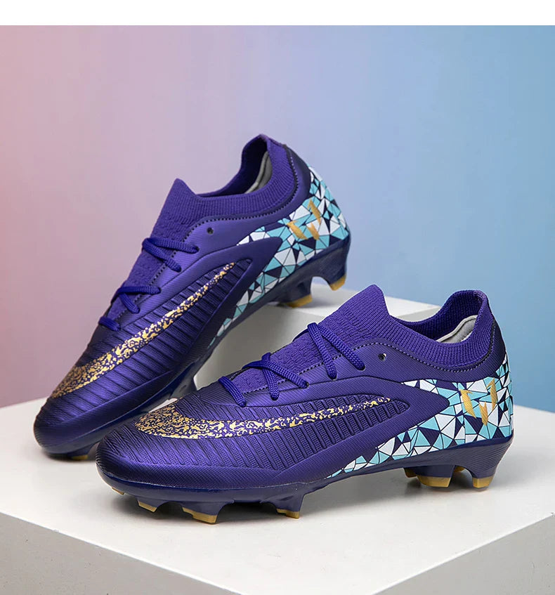New Kid Match Boys Soccer Shoes Comfortable Outdoor Match Professional Football Boots Sneakers Non-Slip Sports Shoes Unisex
