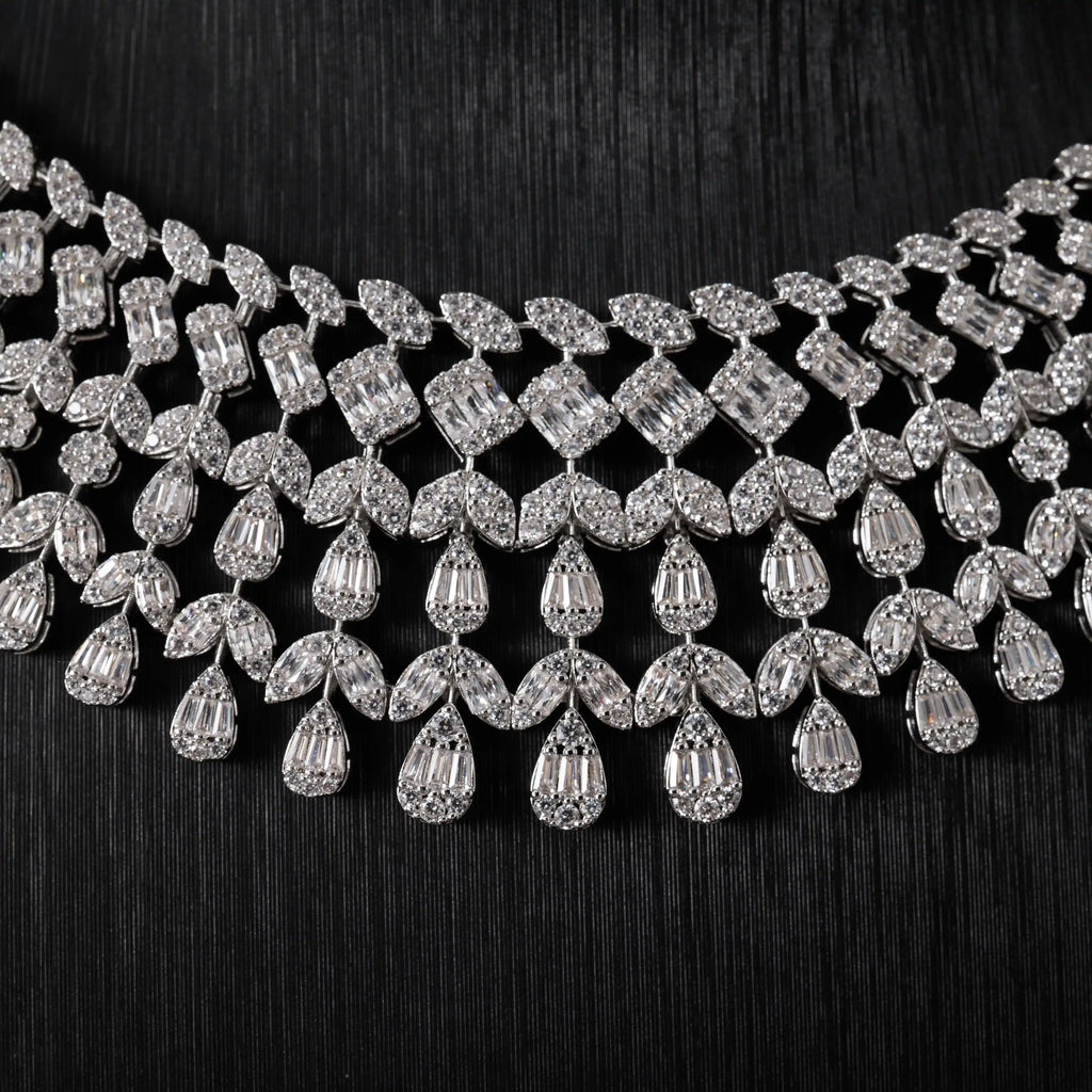 Women's Wedding Cubic Zircon Jewelry and Accessories Bridal Jewellery Set Luxury New in Matching Sets