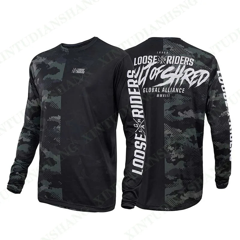 Loose Riders Men's Mountain Bike MTB Shirts Motocross Downhill Enduro BMX Racing MX Jerseys Ciclismo Bike Clothing Custom