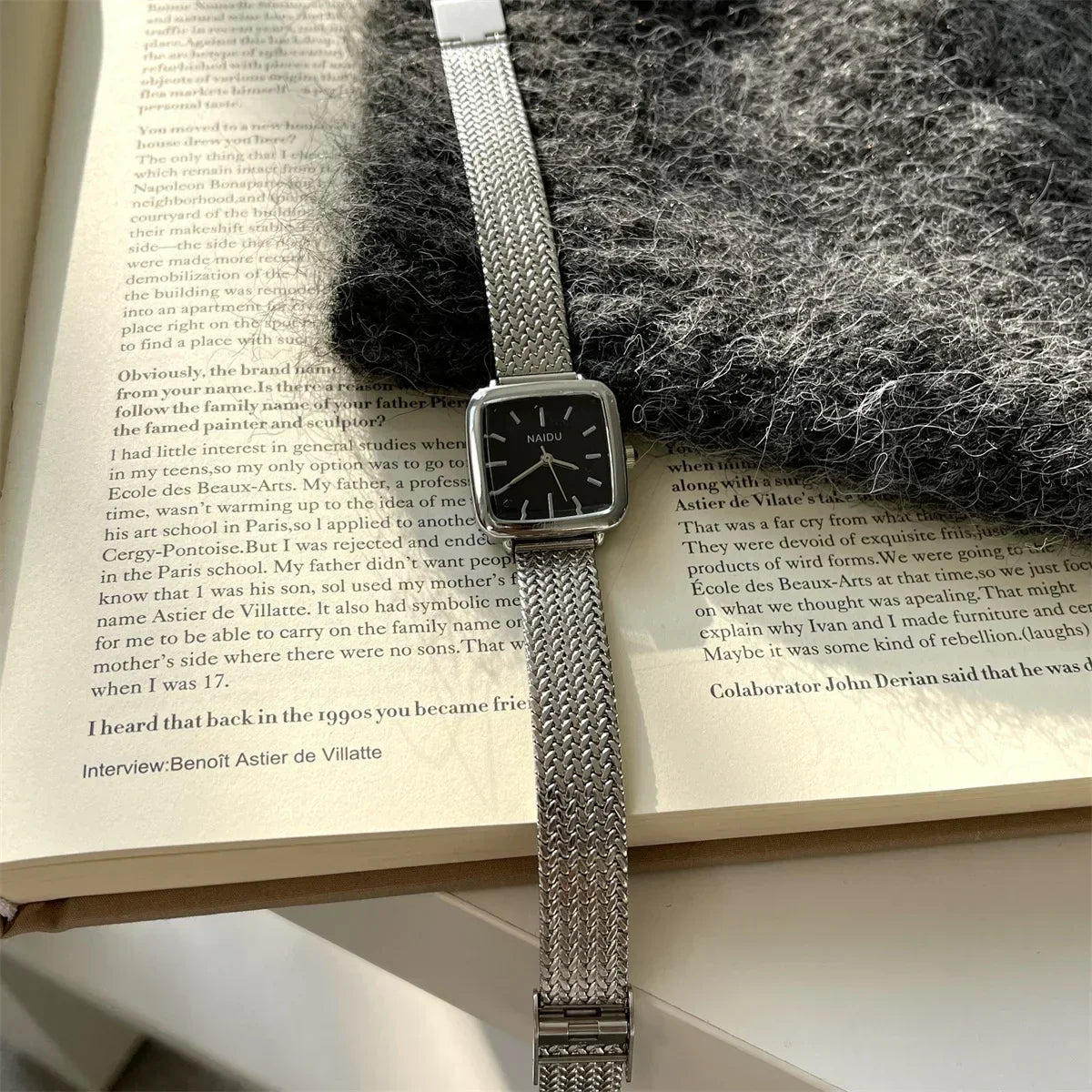 Brand Simple Quartz Watch for Women Retro Luxury Gift Ladies Watches Small Dial Adjustable Stainless Steel Strap Wristwatches