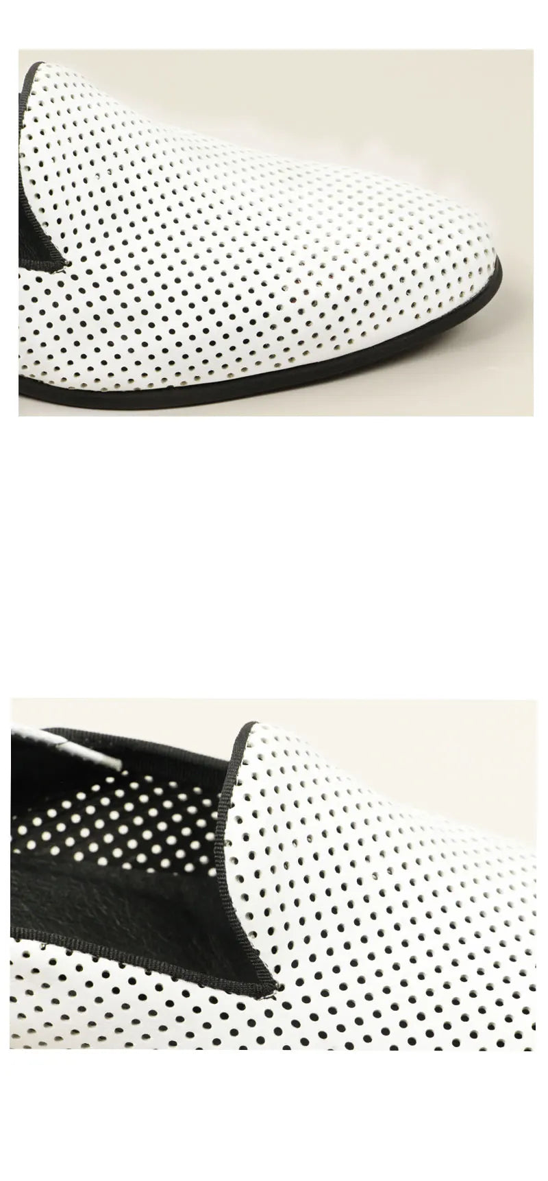 New Loafers White Men's Shoes Summer Casual Shoes for Men Genuine Leather Breathable Hollow Soft Hand Sewing Luxury Fashion Shoe