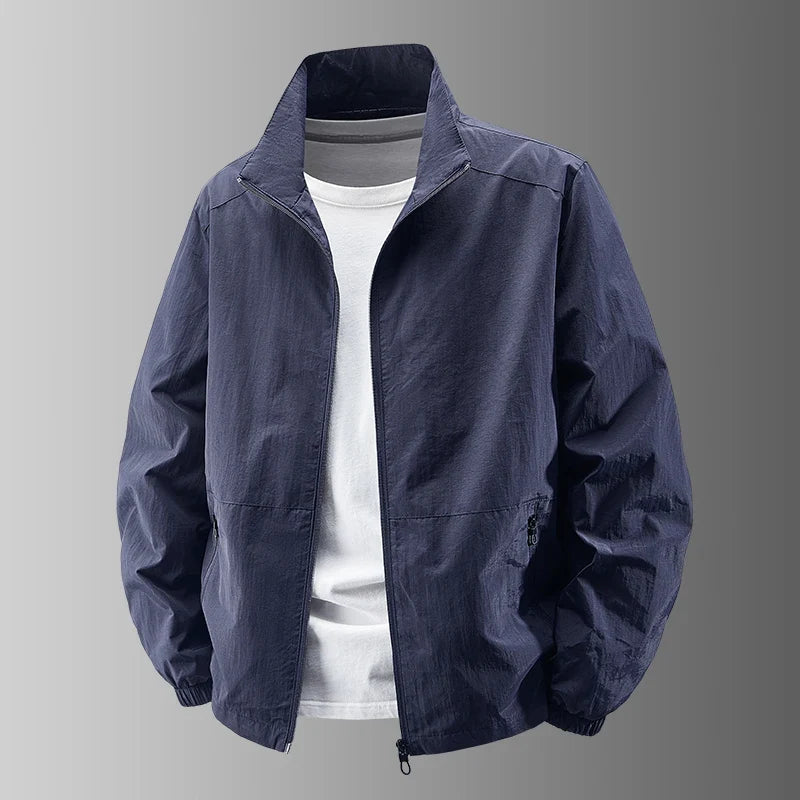 Men Outdoor Cycling High Quality UV Resistant Jacket Fashionable Versatile Windproof Breathable Jacket Spring Autumn Comfortable
