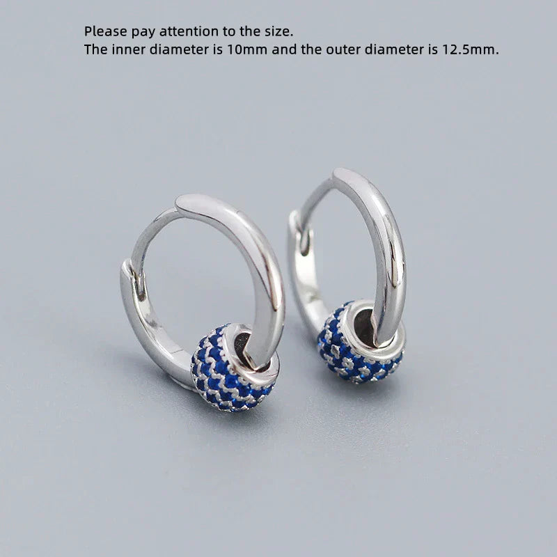 925 Sterling Silver Earring Zircon Sun Flower Ear Ring Geometric Style Water Drop Ear Bone Cute Temperament Woman Girl Ear Jewel