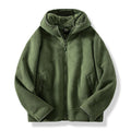 2024 Autumn/Winter New Men's Fleece Jacket With Thickened And Plush Youth Hoodie Jacket Casual Fashion Jacket Cotton Jacket
