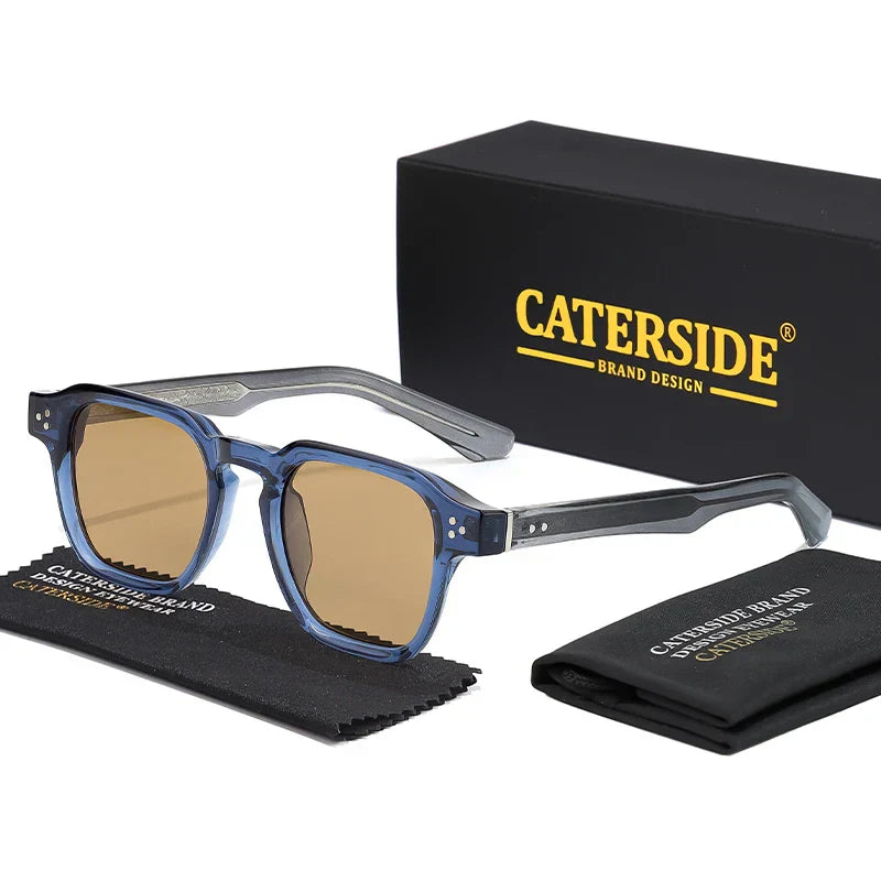 CATERSIDE Classic Square Sunglasses Men Core Insert Temple Luxury Brand Sun Glasses Women Travel Beach Party Festival Gifts