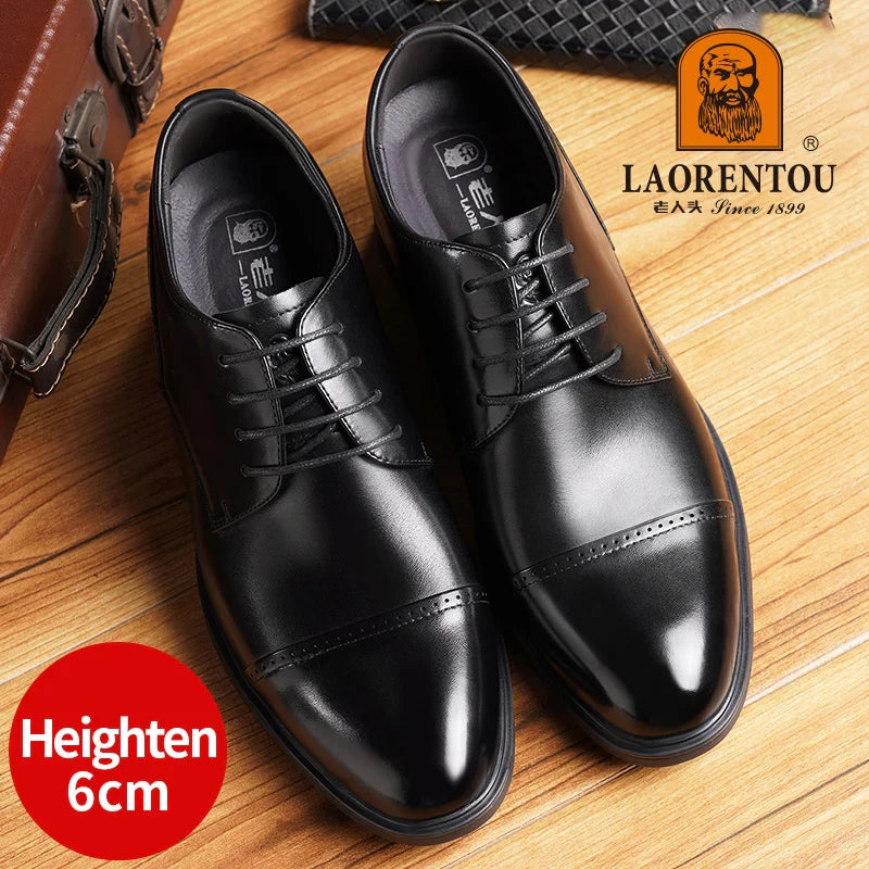 Genuine Leather Business Dress Shoes for Men – Formal Oxford Style | Sizes 40–47