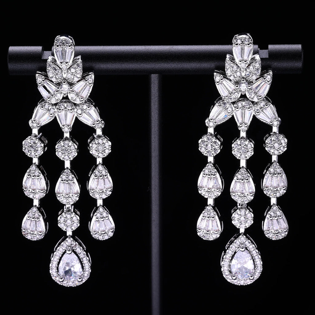2023 New Dubai Nigeria Africa 4-piece Set Women's Cubic zirconia Jewelry Set Bridal Wedding Party Luxury CZ Crystal Jewelry Set