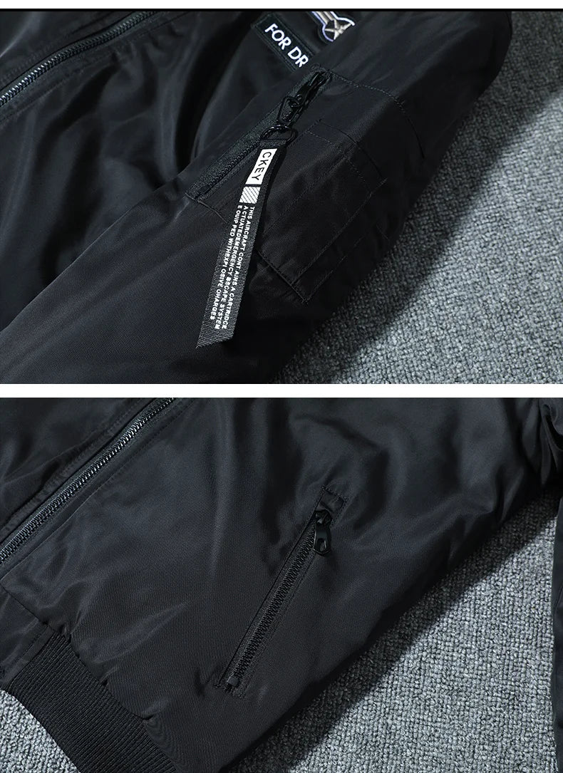 Large Size 7XL Winter Military tactical Male Army MA-1 Flight Bomber Jacket Baseball Varsity College Pilot Air Force Coat Men