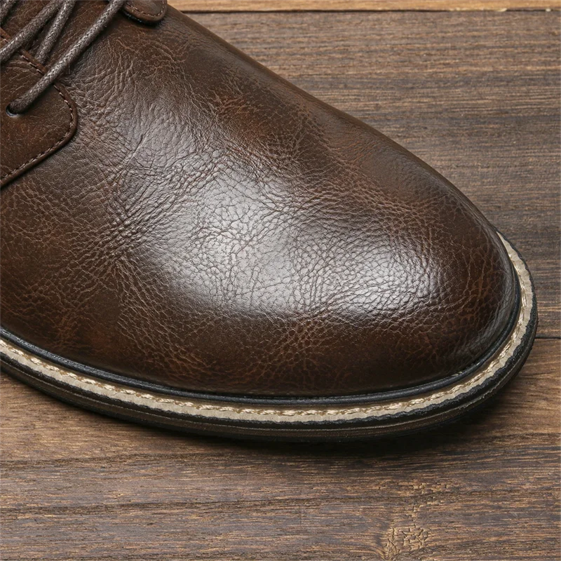 40~46 Leather Shoes Men Fashion Brand Comfortable 2024 Casual Shoes Men