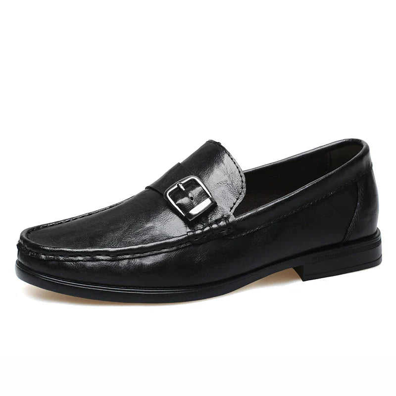 High Quality Men's Genuine Leather Loafers Handmade Casual Shoes Moccasins Slip on Walking Flats Versatile Male Business Shoes