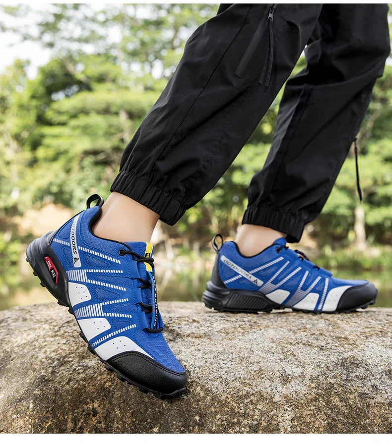 Men Women Hiking Shoes Waterproof Outdoor Trainers Lace-up Climbing Trekking Sneakers Mountain Walking Hunting Tactical Sneakers