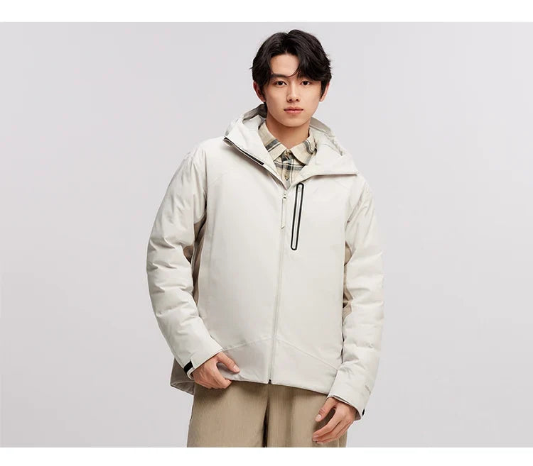 Down Jacket Men Rainproof and Windproof Parka 2026 Winter New Warm Casual Outerwear