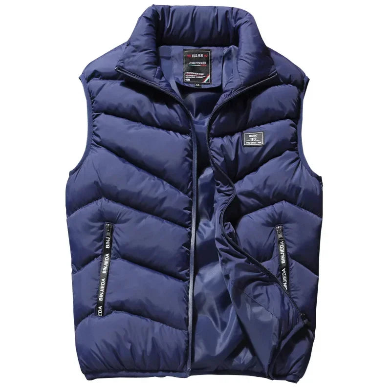 8XL 7XL Plus size vest men Brand Men Jacket Sleeveless Vests Winter Jackets man Casual Coats Men's Vest Cotton Thicken Waistcoat