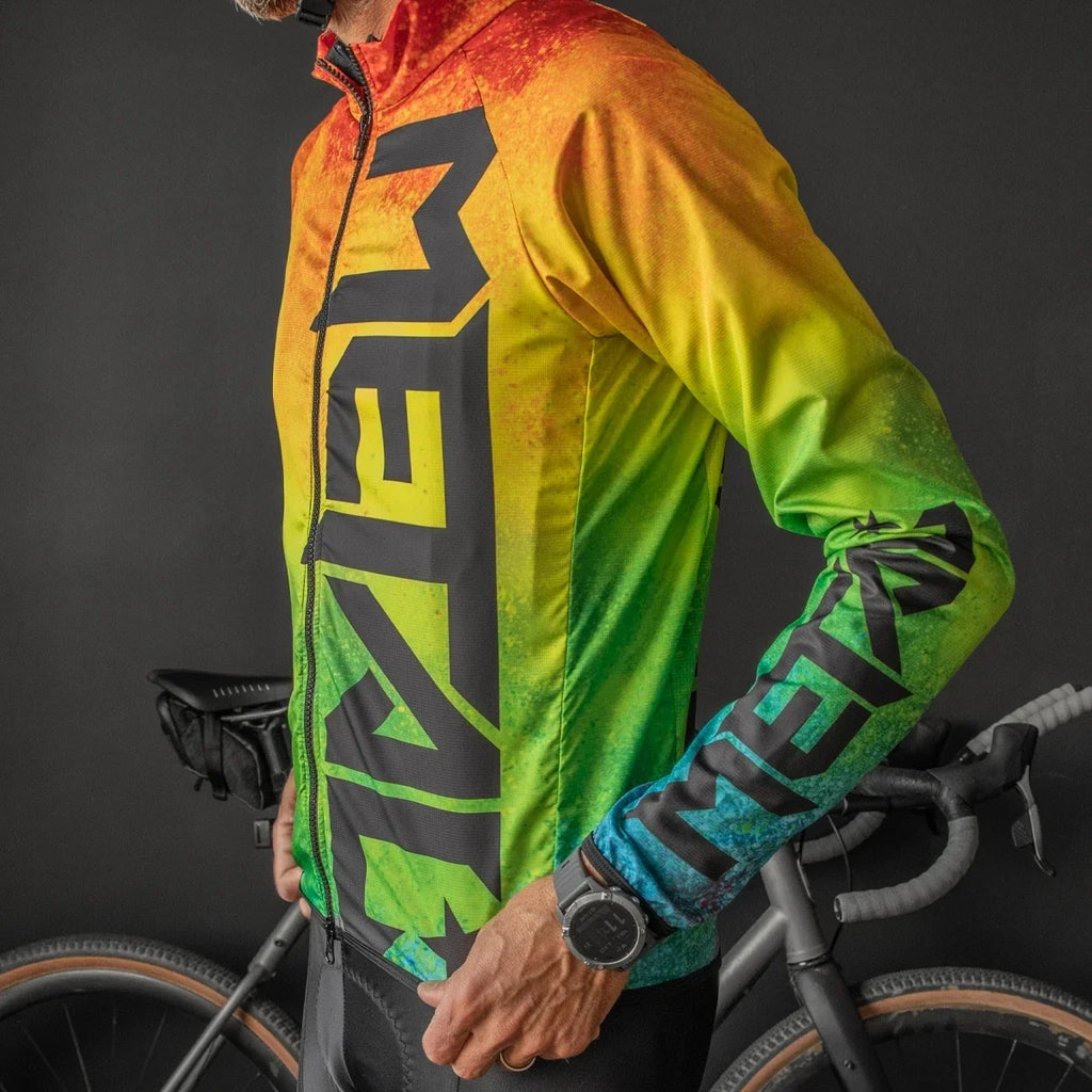 Bicycle Windbreaker Windproof Waterproof Men's Long Sleeve Cycling Jackets Bike Jersey Coat Pro Team Lightweight Jacket