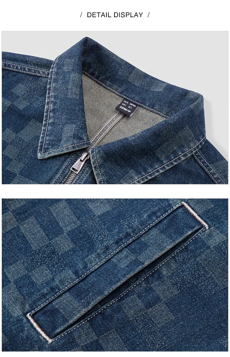 Jacket Men Vintage Denim Jacket Clothes 2025 New Spring Top Fashionable Trendy Versatile Denim Jacket