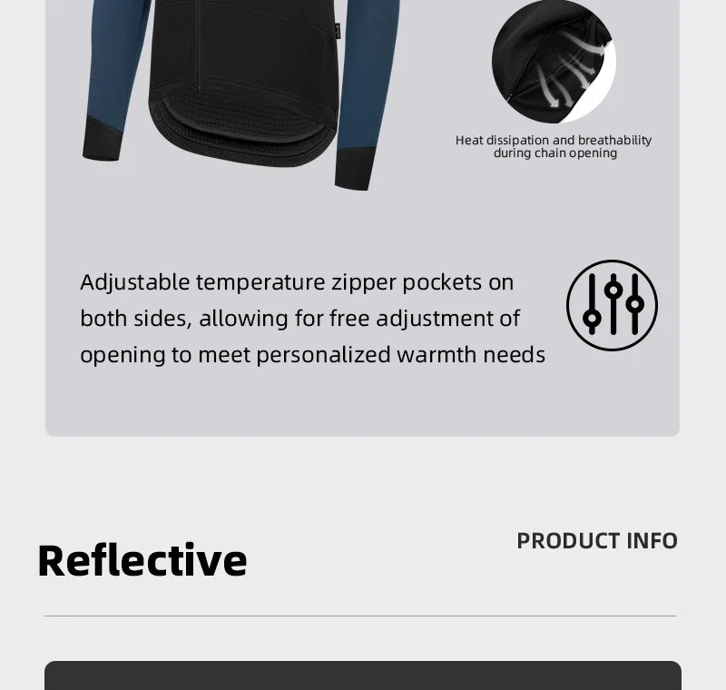 Men's Cycling Jacket Waterproof Windproof Road Bike Tops Winter 0°C Thermal Fleece Bicycle Jersey  Cycling Clothing