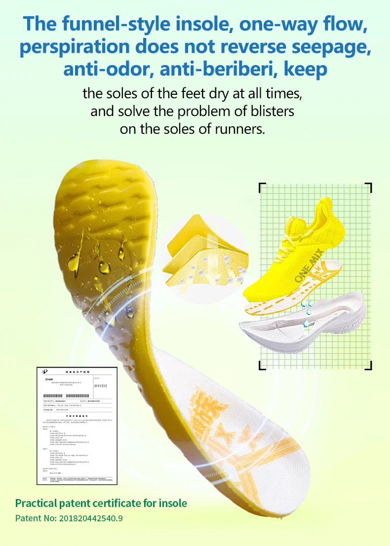 Original Carbon Fiber Running Racing Shoes Professional Marathon Ultra-light Rebound Damping Trail Sport Road Sneakers