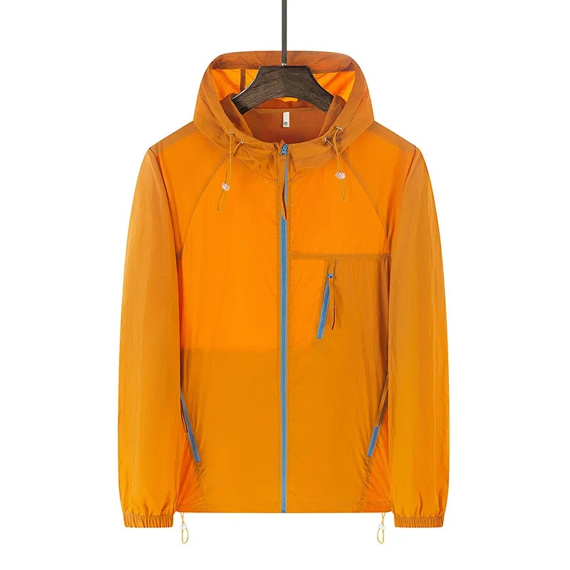 Summer Windbreaker Men Women Lightweight Sun Protection Jacket Unisex Camping Climbing Hiking Outdoor Waterproof Coat