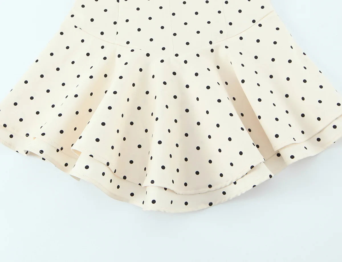 Chic Shiny Polka Dot Sheath Camisole V-Neck Mini Woman Dress Fashion 2026 Bodysuits Dress Mature Night Party Vestidos