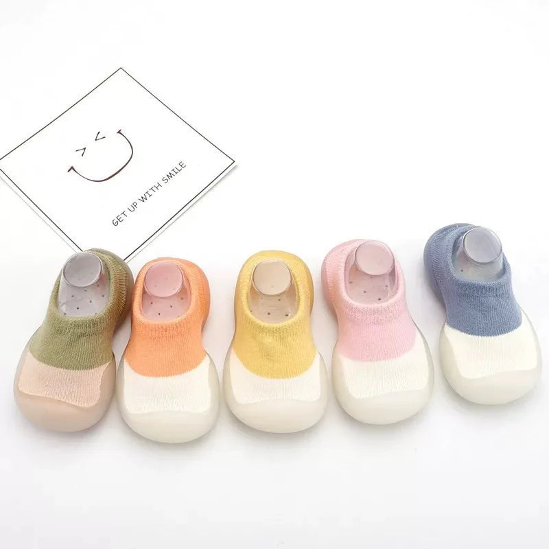 Summer New Combed Cotton Anti slip and Breathable Children's Soft Sole Shoes Baby Walking Shoes Mesh Faced Baby Floor Socks