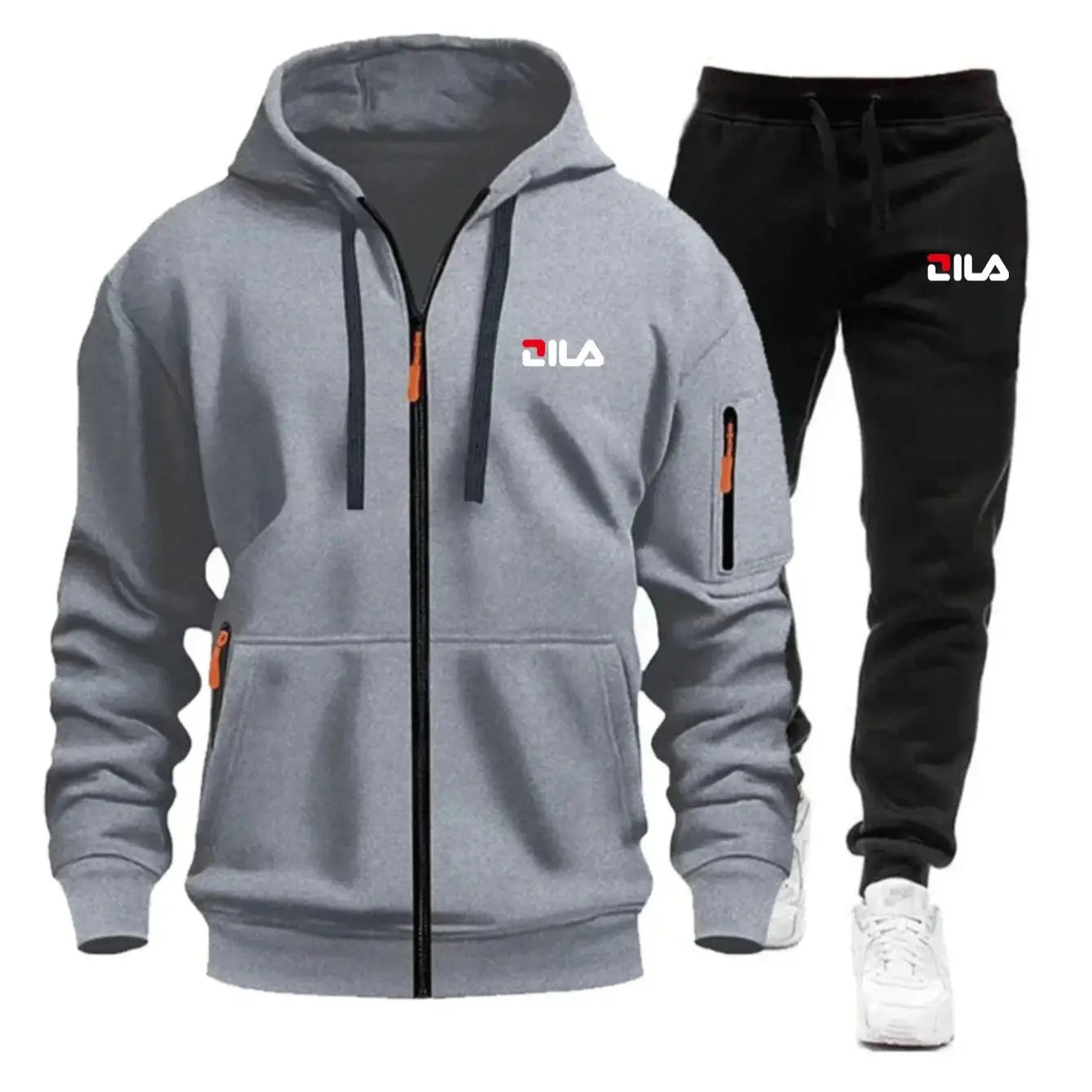 Men's Tracksuit Hoodies Pants Plus Size Autumn Winter Daily Casual Sporty Jogging Suit Fashion Sweatshirt Outfit Male Sports Set