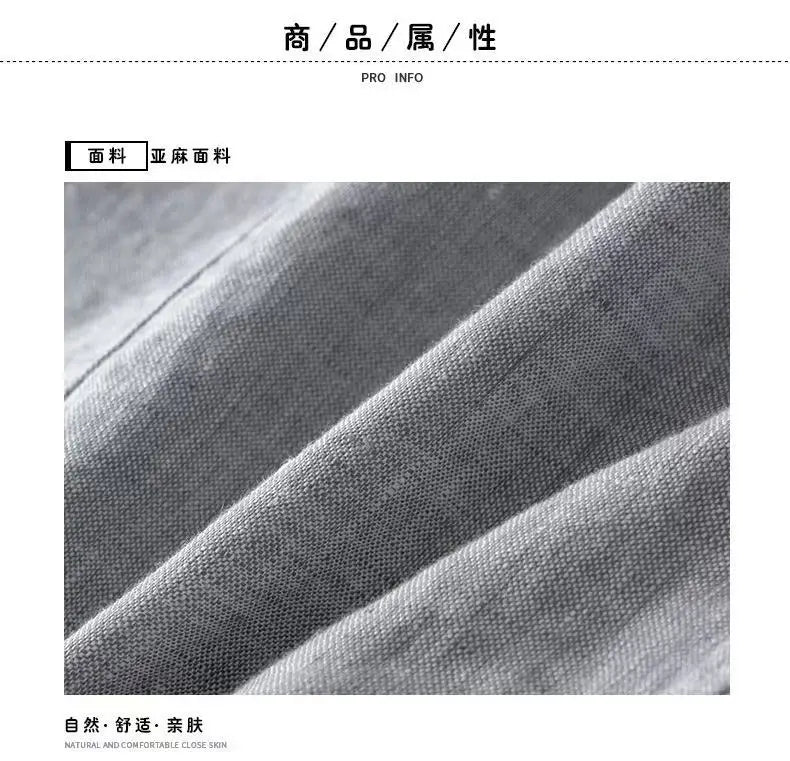 2025 Summer New Men's Linen Casual Suit Coat Solid Color Lightweight Breathable Luxury Cotton Hemp Top 100% Linen Fabric