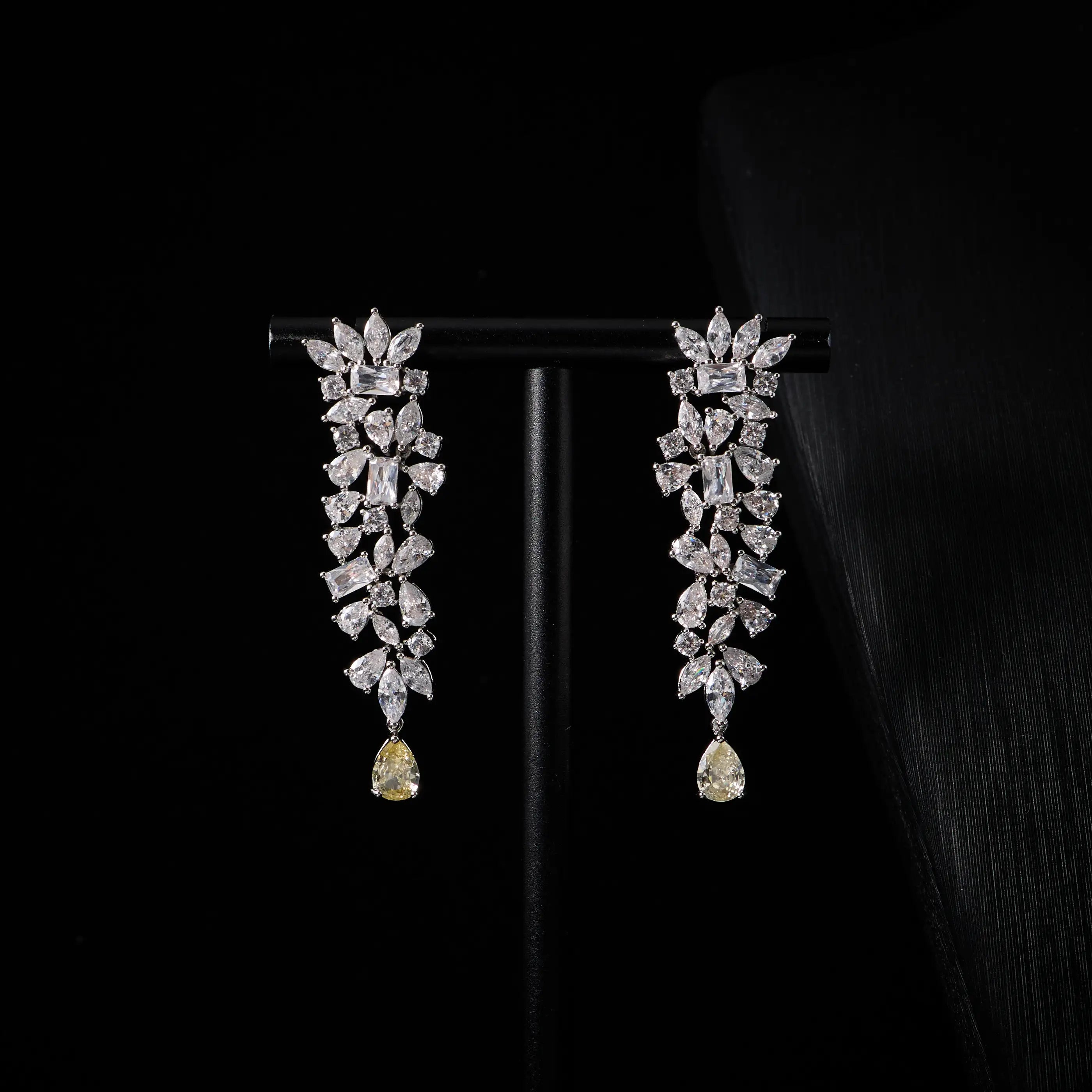 00073 Bridal Cubic Zirconia Necklace Set for Women Dubai Jewelry Sets  Wedding Jewelry Wedding & Engagement Accessories