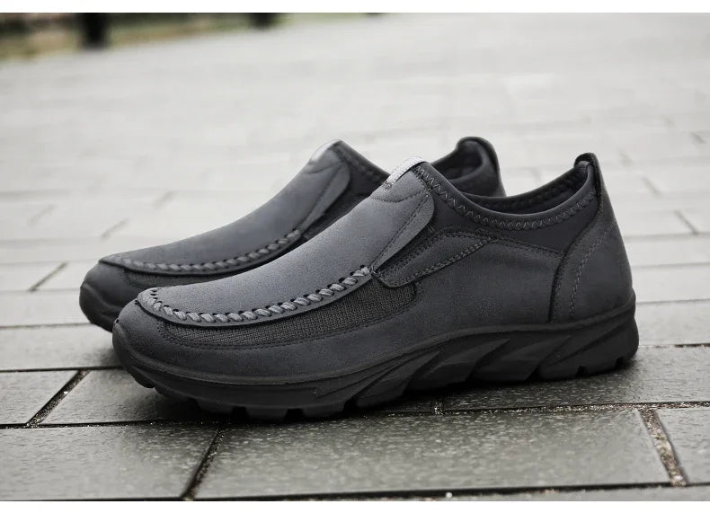 Men Casual Shoes Breathable Loafers Sneakers Fashion Comfortable Flat Handmade Retro Leisure Loafers Shoes Men Shoes