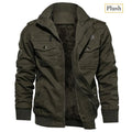 New Business Casual Jackets Man Winter Fleece Tactical Jacket Embroidery Windproof Multiple Pockets Outdoor Workwear Coat