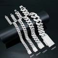 GRA Certified D VVS1 Moissanite Cuban Bracelet 8mm/10mm/12mm/14mm s925 Sterling Sliver Cuban Bracelets for Women Man