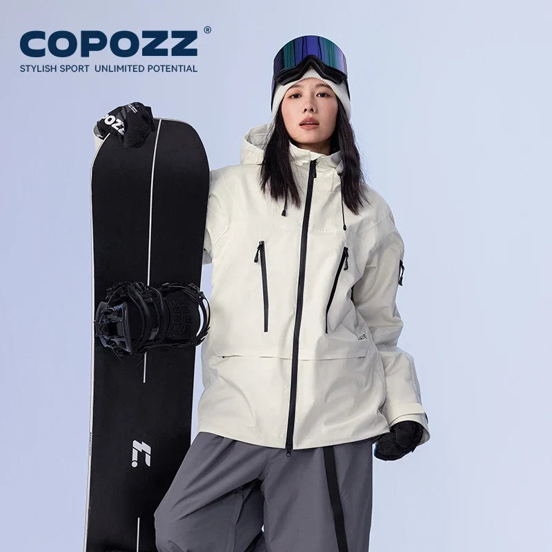 Skiing Coats Winter Warm Women Men Tracksuit Hooded Sports Snowboard Jacket Mountain Female Outwear Windproof Ski Clothes