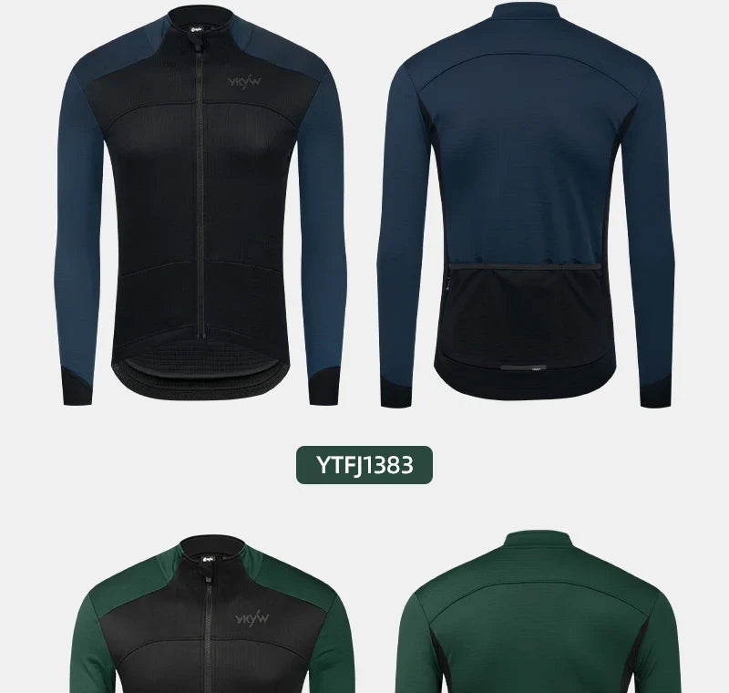 Winter -5-10℃ Men Thermal Fleece Cycling Jacket Waterproof Windproof Bicycle Jersey Bike Pro Race Clothing Mtb Cycling Tops