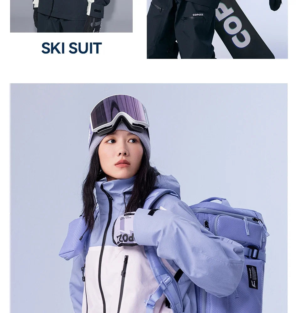 Skiing Coats Winter Warm Women Men Tracksuit Hooded Sports Snowboard Jacket Mountain Female Outwear Windproof Ski Clothes